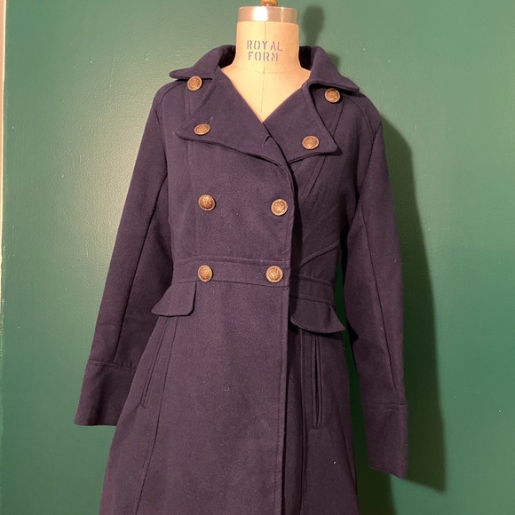 Double breasted navy peacoat - Picture 3 of 4